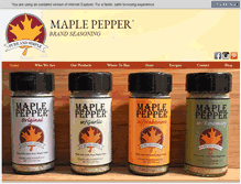 Tablet Screenshot of maplepepper.com